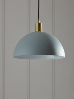 Metal Dome Pendant - Light Grey