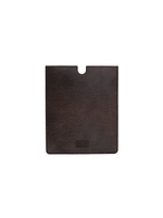 Natural Hide and Leather iPad Sleeve - Bitter Chocolate