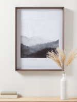 NEW Abstract Crashing Waves Framed Print