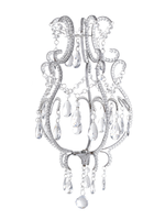 NEW Beaded Ice Chandelier Shade