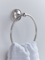 NEW Beaded Towel Ring - Antique Silver
