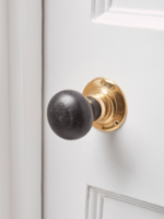 NEW Black & Brass Door Knob
