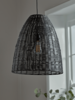 NEW Black Rattan Pendant
