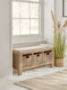 NEW Burford Oak Storage Bench