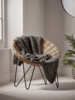 NEW Chunky Knit Throw - Charcoal