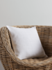 NEW Cotton Quilted Cushion - White