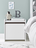 NEW Cubi Bedside Table - White