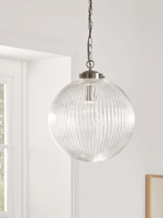 NEW Deco Round Fluted Pendant - Large