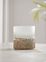 NEW Dipped Frosted Glass Tealight Holder