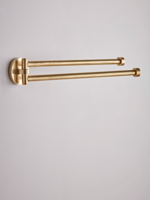 NEW Double Arm Towel Rail - Antique Brass