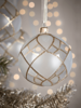 NEW Four Large Glittered Diamonds Baubles