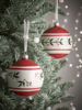 NEW Four Large Leaves & Berries Glass Baubles