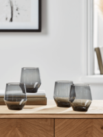 NEW Four Ombre Smoked Glass Tumblers