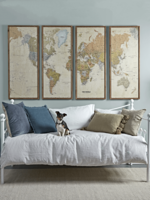 NEW Four Panel Wall Map