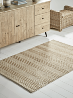 NEW French Stripe Jute Rug