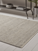 NEW Grey & Cream Looped Rug