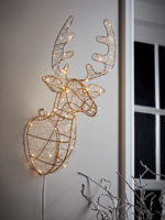 NEW Lit Reindeer Head