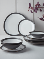 NEW Monochrome Dinnerware Set