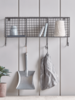 NEW Open Wire Shelf Rack with Hooks