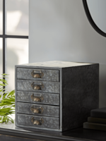 NEW Petite Zinc Drawer Unit