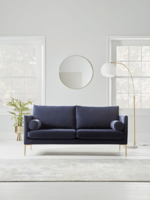NEW Rene Velvet Sofa - Navy