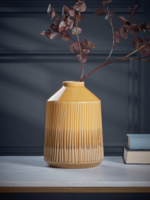 NEW Ribbed Mustard Vase