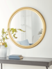 NEW Round Brass Clawson Mirror - Small