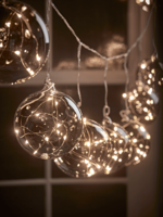 NEW Smoked Glass Globe String Lights