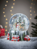 NEW Snowman & Deer Musical Snowglobe
