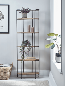 NEW Tall Wooden Shelf Unit