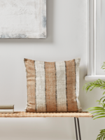 NEW Textured Woven Striped Cushion