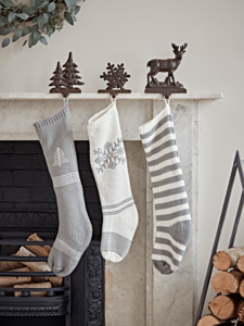 NEW Three Knitted Stockings