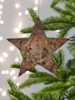 NEW Three Large Burnished Copper Stars