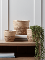 NEW Three Petite Two Tone Planters