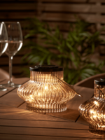 NEW Three Solar Fluted Lanterns