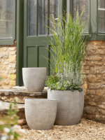 NEW Three Textured Diamonds Planters - Curved