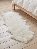 NEW Tibetan Sheepskin Double Rug - Ivory