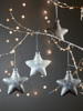 NEW Twelve Glass Hanging Stars