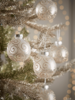 NEW Twelve Glittered Swirl Shatterproof Baubles
