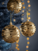 NEW Twelve Golden Zebra Shatterproof Baubles
