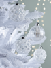 NEW Twelve Iridescent Geometric Glass Baubles
