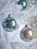 NEW Twelve Lustre Glass Baubles