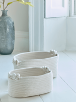 NEW Two Cream Woven Baskets