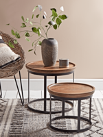 NEW Two Curved Top Wooden Tables
