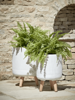 NEW Two Striped Standing Planters