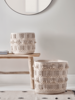 NEW Two Tufted Storage Bags