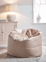 NEW Velvet Oversized Beanbag - Soft Blush