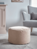 NEW Velvet Pouffe - Soft Blush