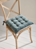 NEW Velvet Seat Pad - Dusky Blue