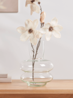 NEW Wide Ripple Glass Vase